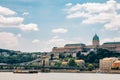 Buda Castle and Chain bridge with danube river in Budapest, Hungary Royalty Free Stock Photo