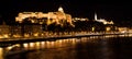 Buda Castle by Danube river. Budapest, Hungary Royalty Free Stock Photo