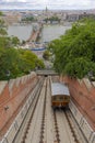 Buda Castle Funicular View Royalty Free Stock Photo