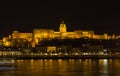 Buda Castle Hungary Budapest at night