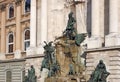 Buda castle Matthias fountain Budapest