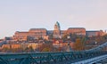 The Buda Castle in morning sunlight, Budapest, Hungary Royalty Free Stock Photo