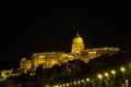 Buda castle at Night Royalty Free Stock Photo