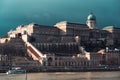 Buda Castle Royal Palace and Danube river. Budapest, Hungary Royalty Free Stock Photo