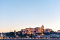 Buda Castle Royal Palace on Hill Hungary Budapest Europe panorama architecture famous landmark historical part city with blue sky Royalty Free Stock Photo