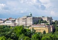 Buda Castle Royal Palace, view from Gellert Hill, Budapest Royalty Free Stock Photo