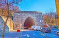 Buda Castle Tunnel entrance, on March 3 in Budapest, Hungary Royalty Free Stock Photo