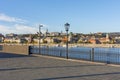 Buda hill with Fisherman Bastion and Danube river, Budapest, Hungary Royalty Free Stock Photo