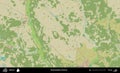 Buda-Kasaliova District, Belarus. Topographic Humanitarian Royalty Free Stock Photo