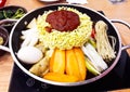 Budaejjigae, Korea noodle Royalty Free Stock Photo
