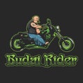 Budai rider Vector illustrations designs