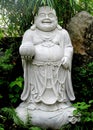 Budai white sculpture Royalty Free Stock Photo