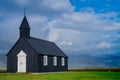 Budakirkja black church in Iceland