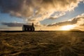 Budakirkja, the famous black church in Budir in the Snaefelsness Peninsula, Iceland