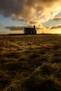 Budakirkja, the famous black church in Budir in the Snaefelsness Peninsula, Iceland