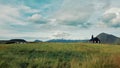 Budakirkja is the famous black church located in Budir, Snaefellsnes, iceland Royalty Free Stock Photo