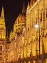 Hungarian parliament, Budapest at night