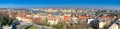 Budapest aerial view from Castle Hill, Buda