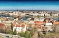 Budapest aerial view from Castle Hill, Buda