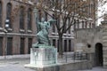 Budapest angel statue Royalty Free Stock Photo