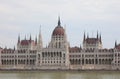 Budapest, B, Hungary - August 18, 2023: Hungarian Parliament building and Danube River