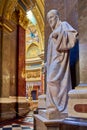 Budapest, Basilica San Esteban, statue of jesus christ Royalty Free Stock Photo