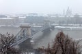 Budapest bridge Royalty Free Stock Photo