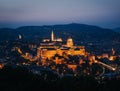 Budapest Buda Castle at sunset, Hungary