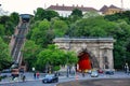 Budapest Buda Castle Tunnel in Budapest, Hungary. Royalty Free Stock Photo