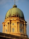 Budapest Budavari palace copper dome