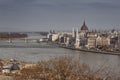 Budapest the capital of Hungary crossed by the Danube River Royalty Free Stock Photo