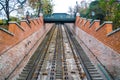 Budapest Castle Hill Funicular in Budapest Hungary Royalty Free Stock Photo