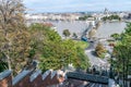 Budapest Castle Hill Funicular Railway and Chain Bridge Royalty Free Stock Photo