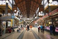 Budapest central market hall. Hungary, Europe. Royalty Free Stock Photo