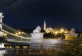 Budapest Chain Bridge night view Royalty Free Stock Photo