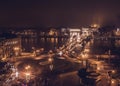 Budapest chain bridge Royalty Free Stock Photo