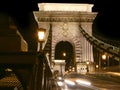 Budapest, chainbridge entrance Royalty Free Stock Photo