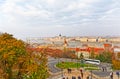 Budapest city Fishermans Bastion panoramic view Royalty Free Stock Photo