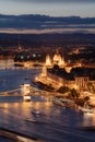 Budapest city, Hungarian Parliament and the Chain Bridge in Hungary