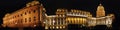 Budapest city night panorama Royalty Free Stock Photo