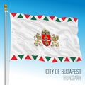 Budapest city pennant flag, Hungary, Europe