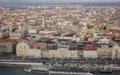 Budapest cityscape afternoon over Danube river.