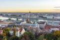 Budapest cityscape with Hungarian parliament building at sunrise, Hungary Royalty Free Stock Photo