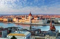 Budapest cityscape with parliament, Hungary