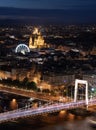 Budapest cityscape at twilight in summer Royalty Free Stock Photo