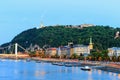 Budapest and Danube river panoramic view Royalty Free Stock Photo