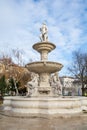 Budapest Danubius Water Fountain in Erzsebet square.