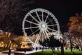 Budapest Ferris Wheel by night in Budapest