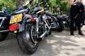 Budapest. Harley Davidson motorcycle convention. large black motor bikes. June 20