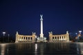 Budapest Heroes Square night